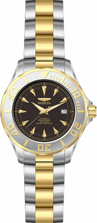 Мужские часы Invicta Signature Automatic Watch - 47mm, Gold, Steel (ZG-7037), цвет: Золотой / Стальной — фото 2